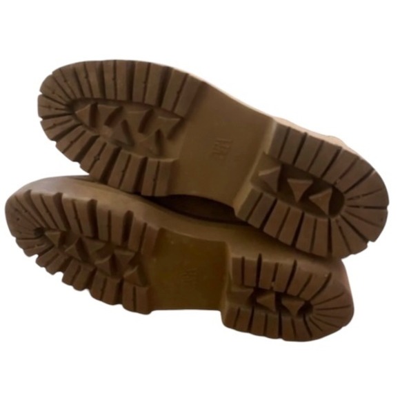 Zara‎ Suede Chelsea Boots Platform Lug Sole Ankle Booties Taupe Size 10/41 - Picture 5 of 5